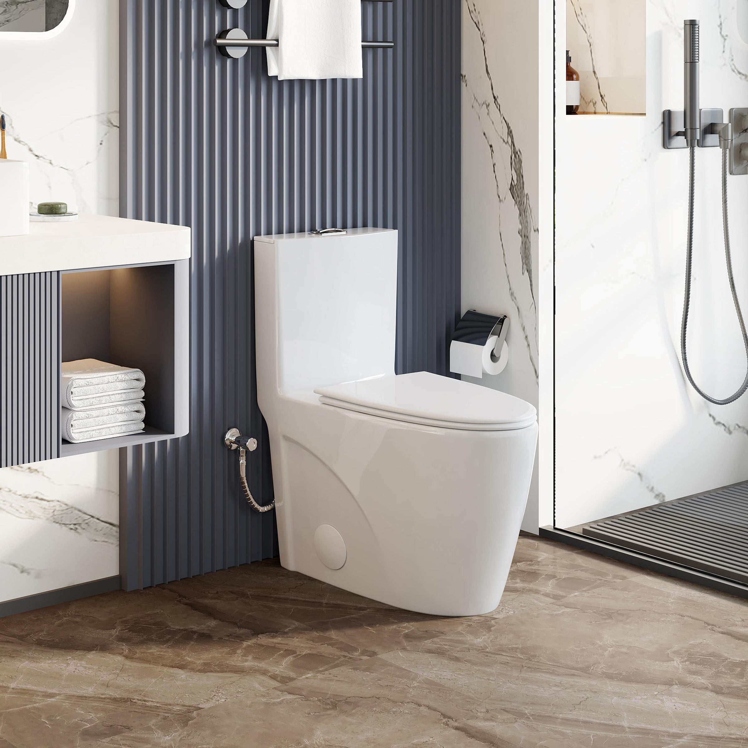 One-Piece Toilets