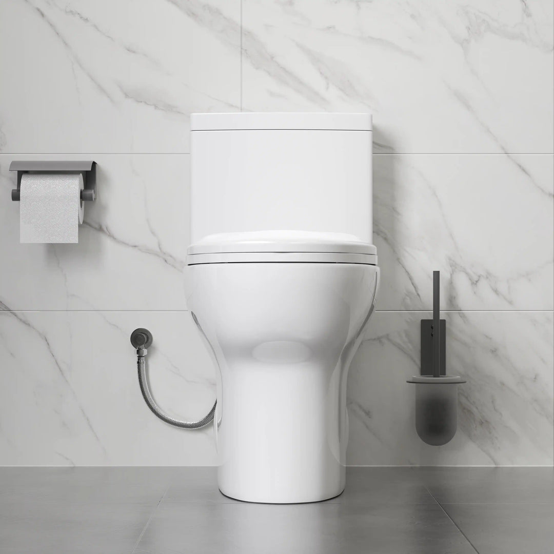Salerno One-Piece Chair Height Elongated Toilet, 1.1/1.6 GPF Dual Flush