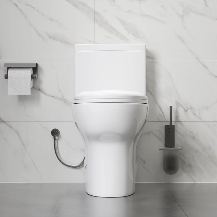 Salerno One-Piece Chair Height Elongated Toilet, 1.1/1.6 GPF Dual Flush