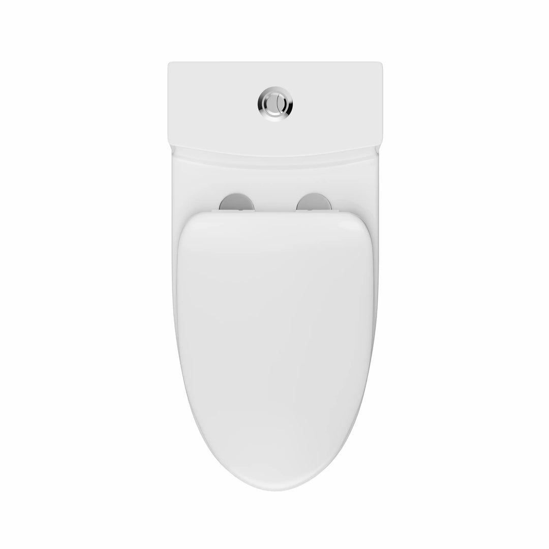 Salerno One-Piece Chair Height Elongated Toilet, 1.1/1.6 GPF Dual Flush