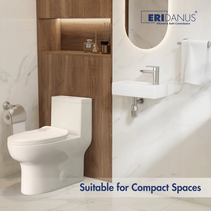 Salerno One-Piece Chair Height Elongated Toilet, 1.1/1.6 GPF Dual Flush
