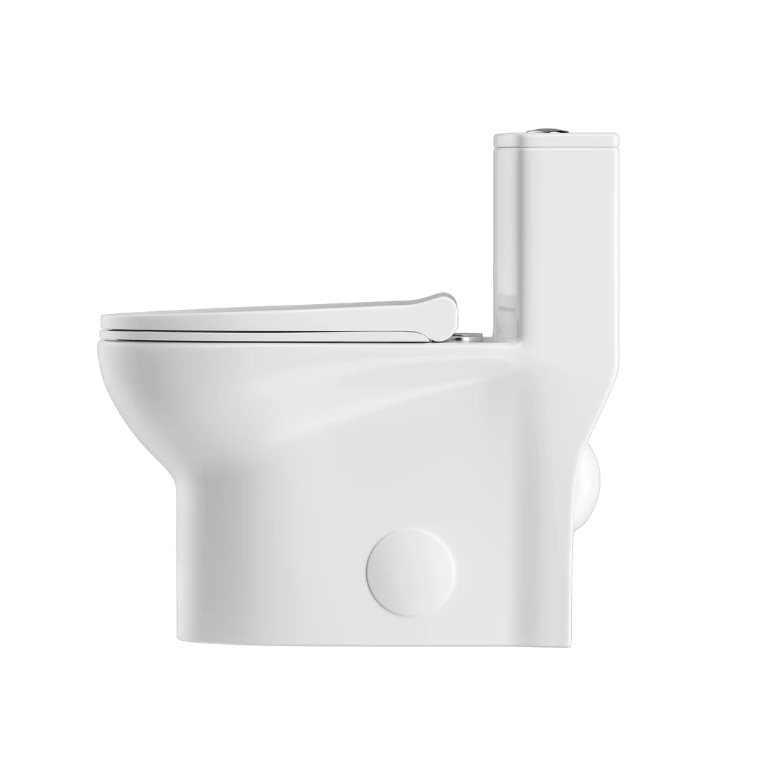 Tucson One-Piece Standard Height Compact Elongated Toilet, 1.1/1.6 GPF Dual Flush