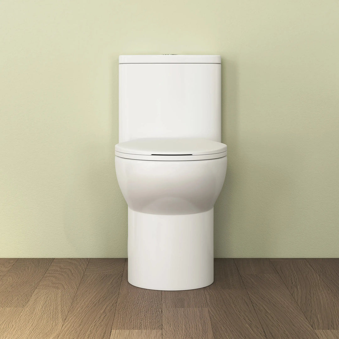Dublin 1.1/1.6 GPF Elongated Chair Height One-Piece Toilet, Floor Mounted (Seat Included)