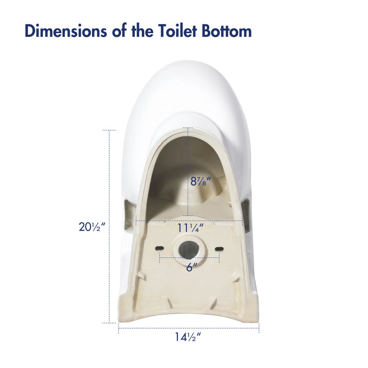 Denbigh One-Piece Toilet – Dual or Single Flush, Comfort Height (Seat Included)