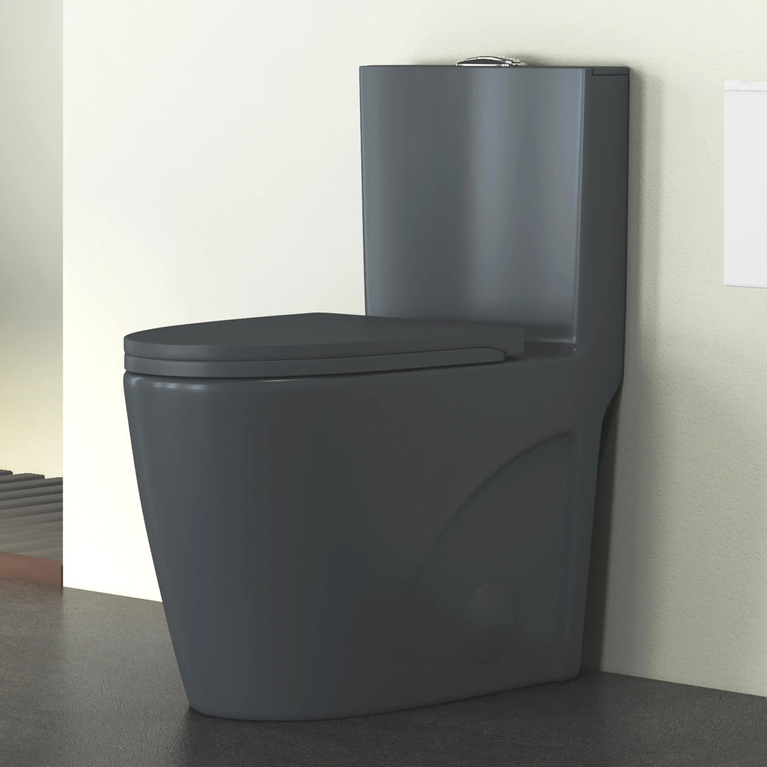 Reno One-Piece Chair Height Elongated Toilet, 1.1/1.6 GPF Dual Flush, Multiple Colors