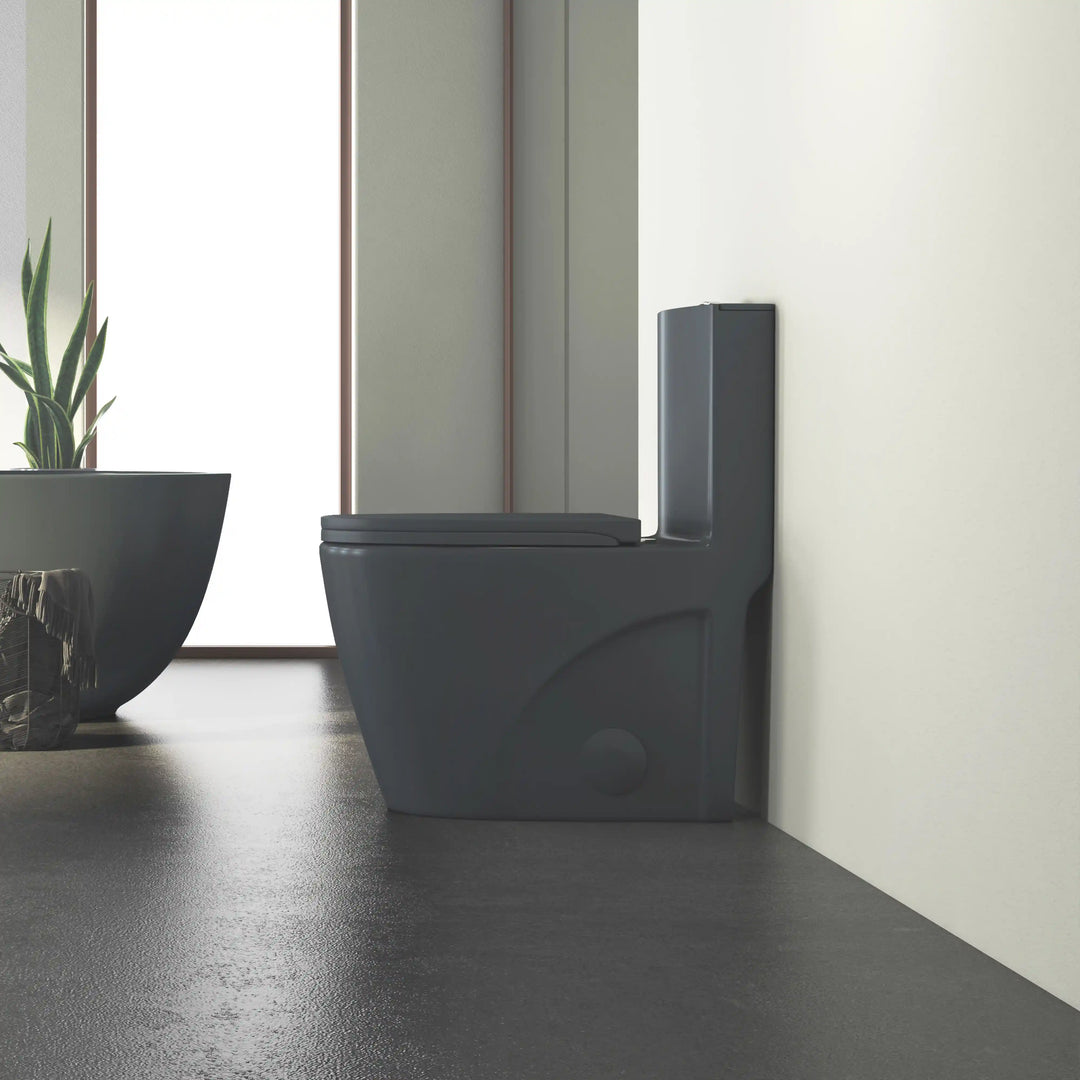 Reno One-Piece Chair Height Elongated Toilet, 1.1/1.6 GPF Dual Flush, Multiple Colors