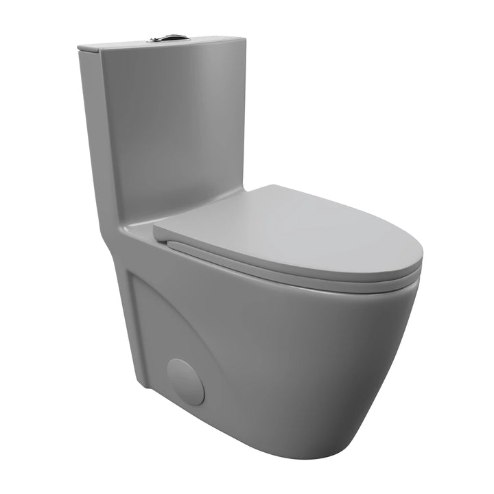 Reno One-Piece Chair Height Elongated Toilet, 1.1/1.6 GPF Dual Flush, Multiple Colors