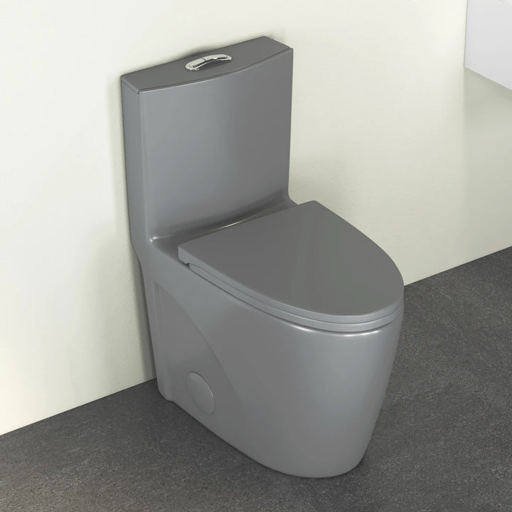 Reno One-Piece Chair Height Elongated Toilet, 1.1/1.6 GPF Dual Flush, Multiple Colors