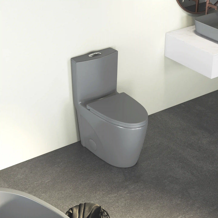 Reno One-Piece Chair Height Elongated Toilet, 1.1/1.6 GPF Dual Flush, Multiple Colors
