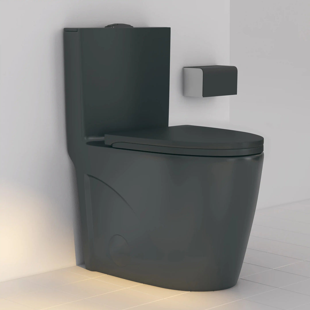Reno One-Piece Chair Height Elongated Toilet, 1.1/1.6 GPF Dual Flush, Multiple Colors