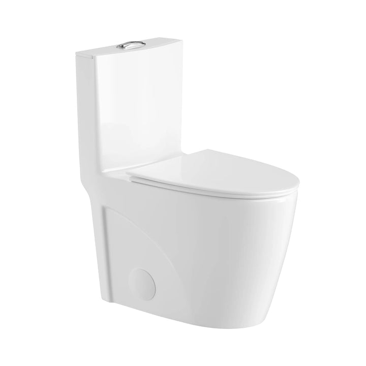 Reno One-Piece Chair Height Elongated Toilet, 1.1/1.6 GPF Dual Flush, Multiple Colors