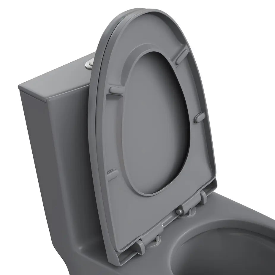 Reno PP Elongated Toilet Seat with Soft-Close & Quick-Release, One-Piece Compatible