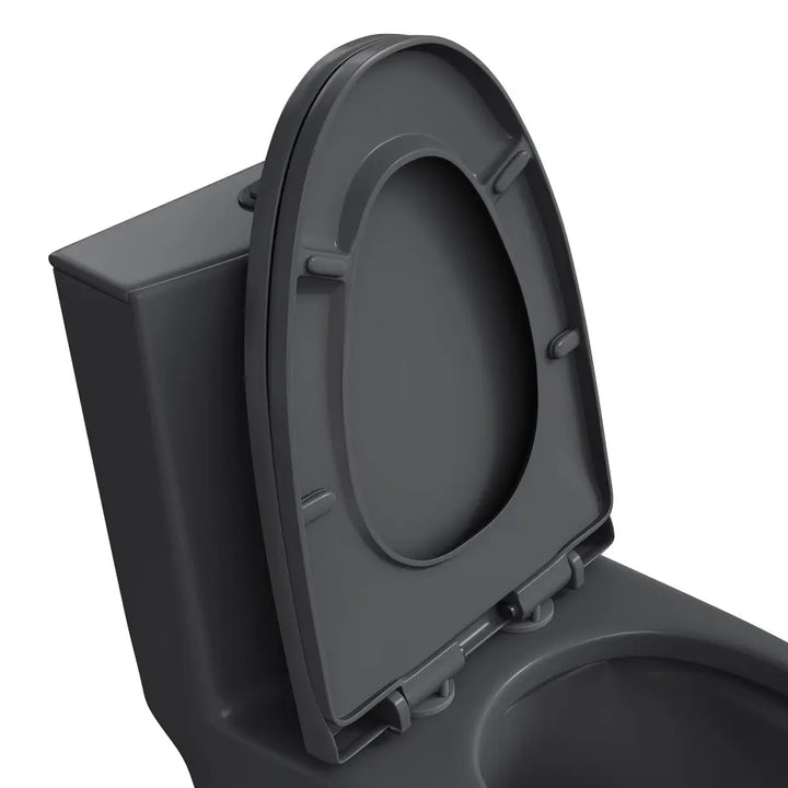 Reno PP Elongated Toilet Seat with Soft-Close & Quick-Release, One-Piece Compatible