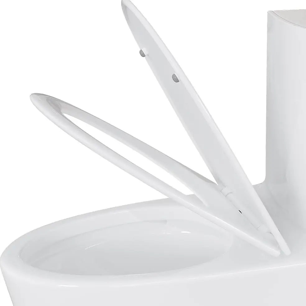 Eridanus PP Elongated Toilet Seat with Soft-Close & Quick-Release, One-Piece Compatible