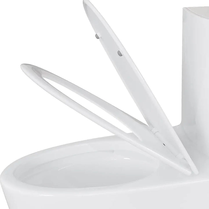 Eridanus PP Elongated Toilet Seat with Soft-Close & Quick-Release, One-Piece Compatible