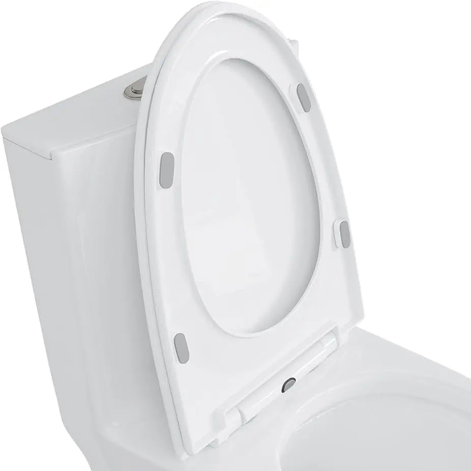 Eridanus PP Elongated Toilet Seat with Soft-Close & Quick-Release, One-Piece Compatible