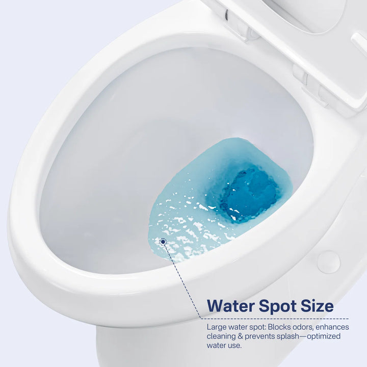 ERIDANUS white toilet large water spot for anti-odor and anti-splash