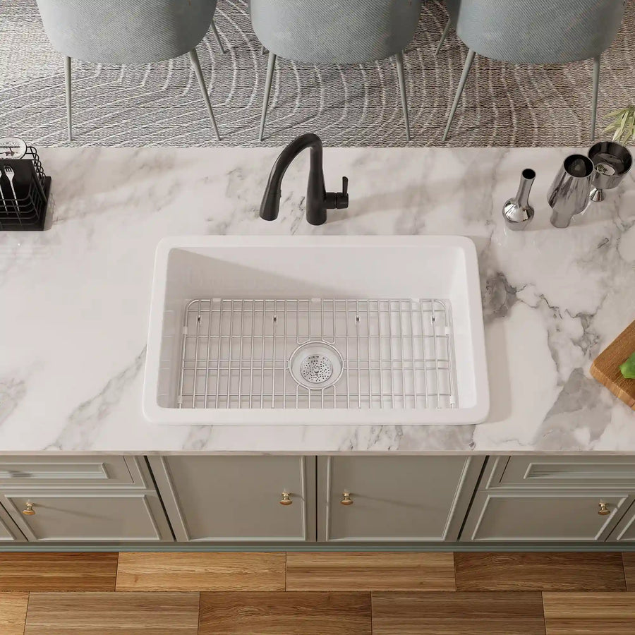 ERIDANUS Oslo 32" metal sink bottom grid (Grid ONLY) for fireclay sinks, scratch protection & improved drainage