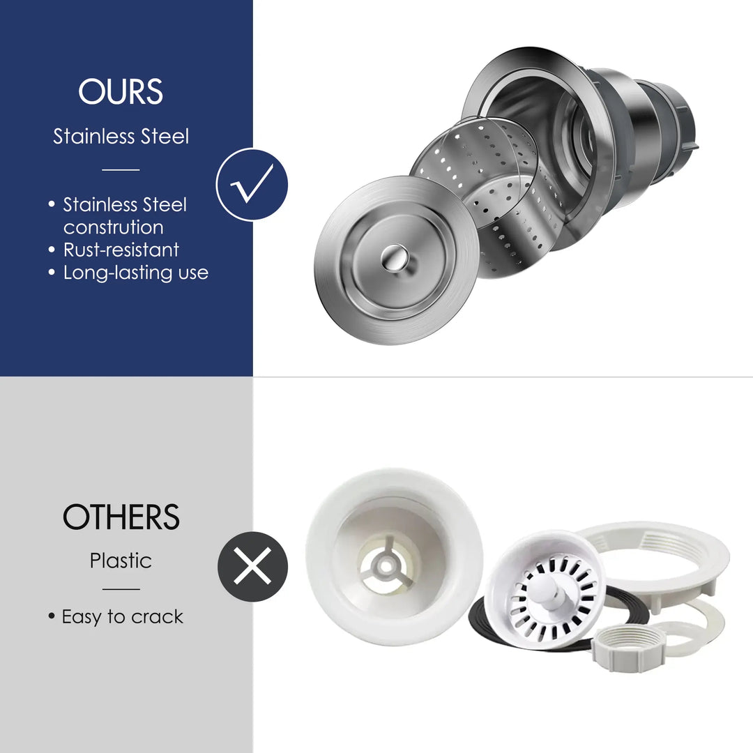 Stainless Steel Basket Strainer for Eridanus Kitchen Sink