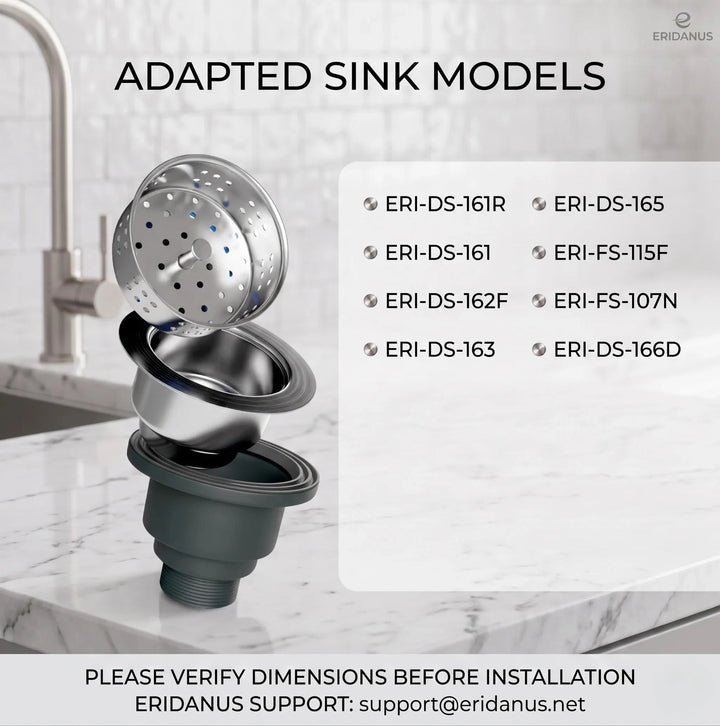Stainless steel sink basket strainer compatibility guide.
