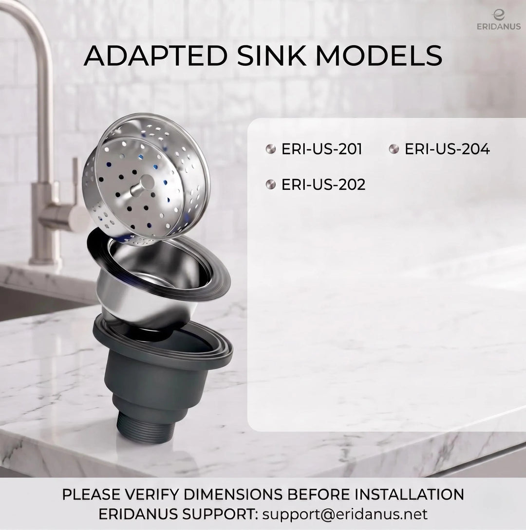 Stainless steel sink basket strainer compatibility guide.