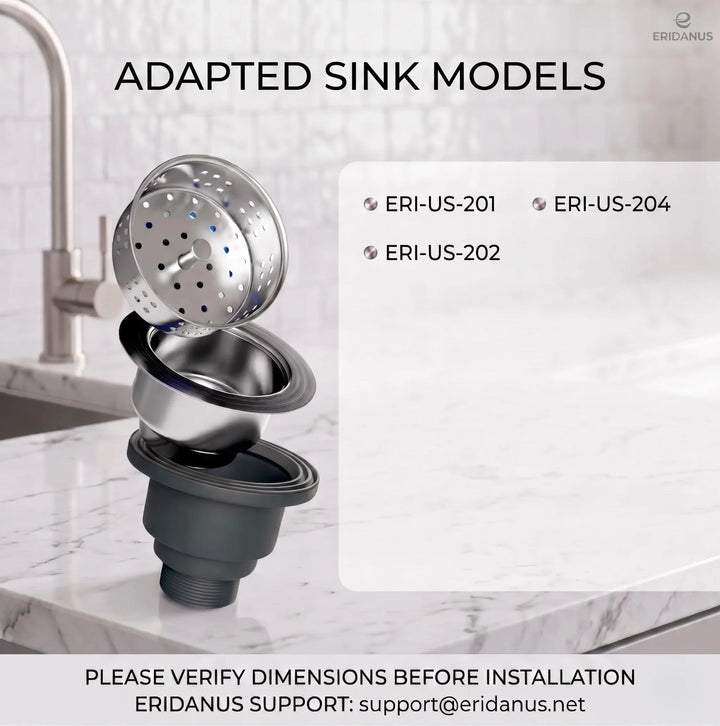 Stainless steel sink basket strainer compatibility guide.
