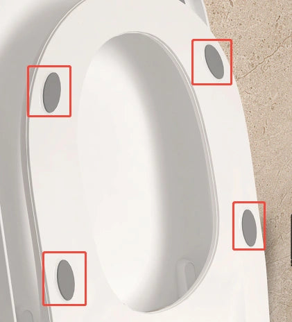 Replacement Toilet Seat Rubber Bumpers for Eridanus Smart Toilets