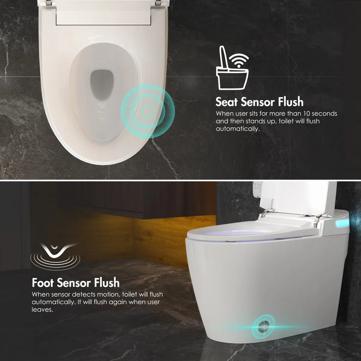 Brooklyn II Elongated Smart Toilet with Heated Seat & Sensor Flush