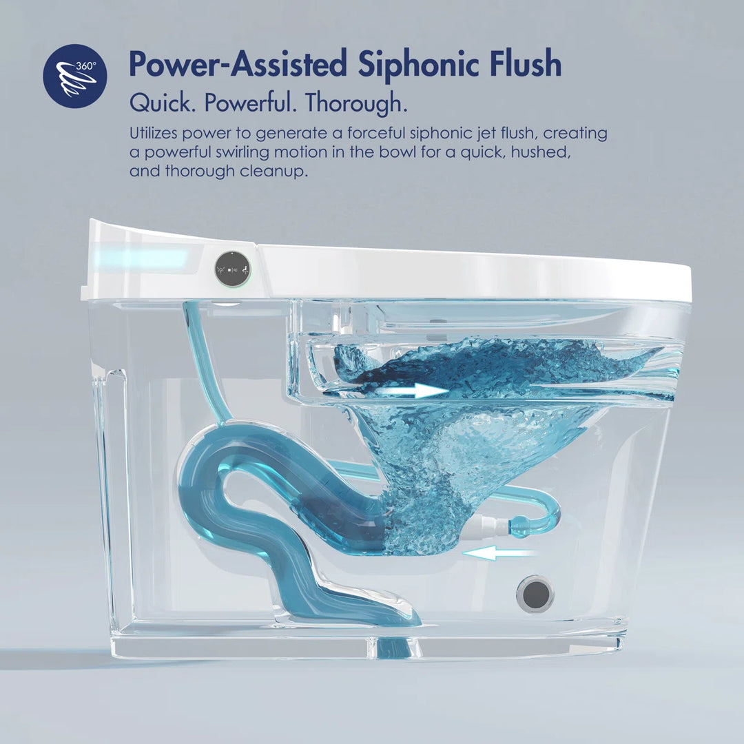 Brooklyn II Elongated Smart Toilet with Heated Seat & Sensor Flush