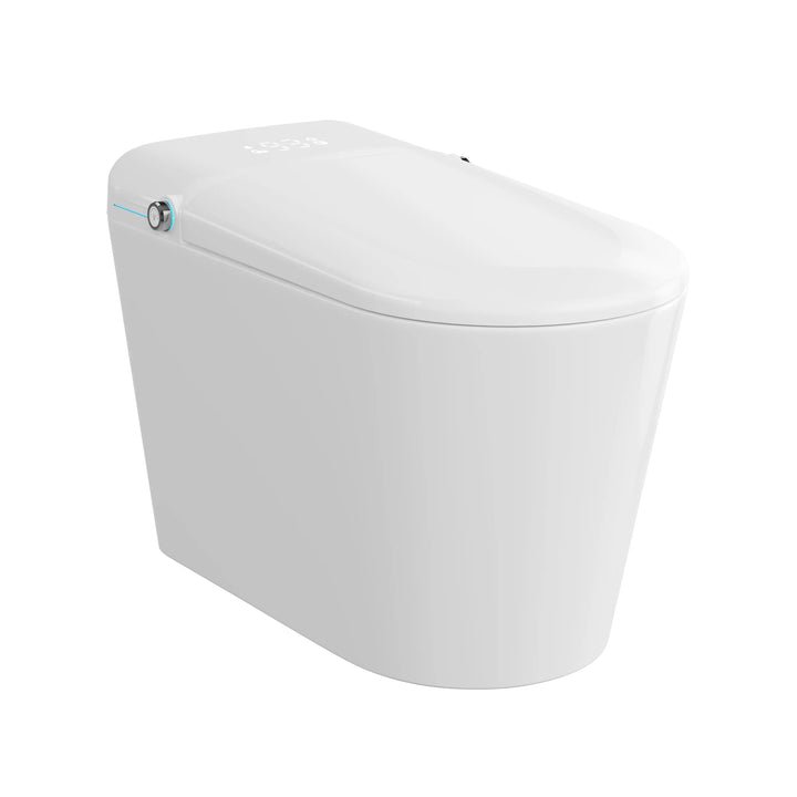 Achernar Elongated Smart Bidet Toilet with Heated Seat, Auto-Open Lid, Auto & Blackout Flush, Night Light (Remote Included)