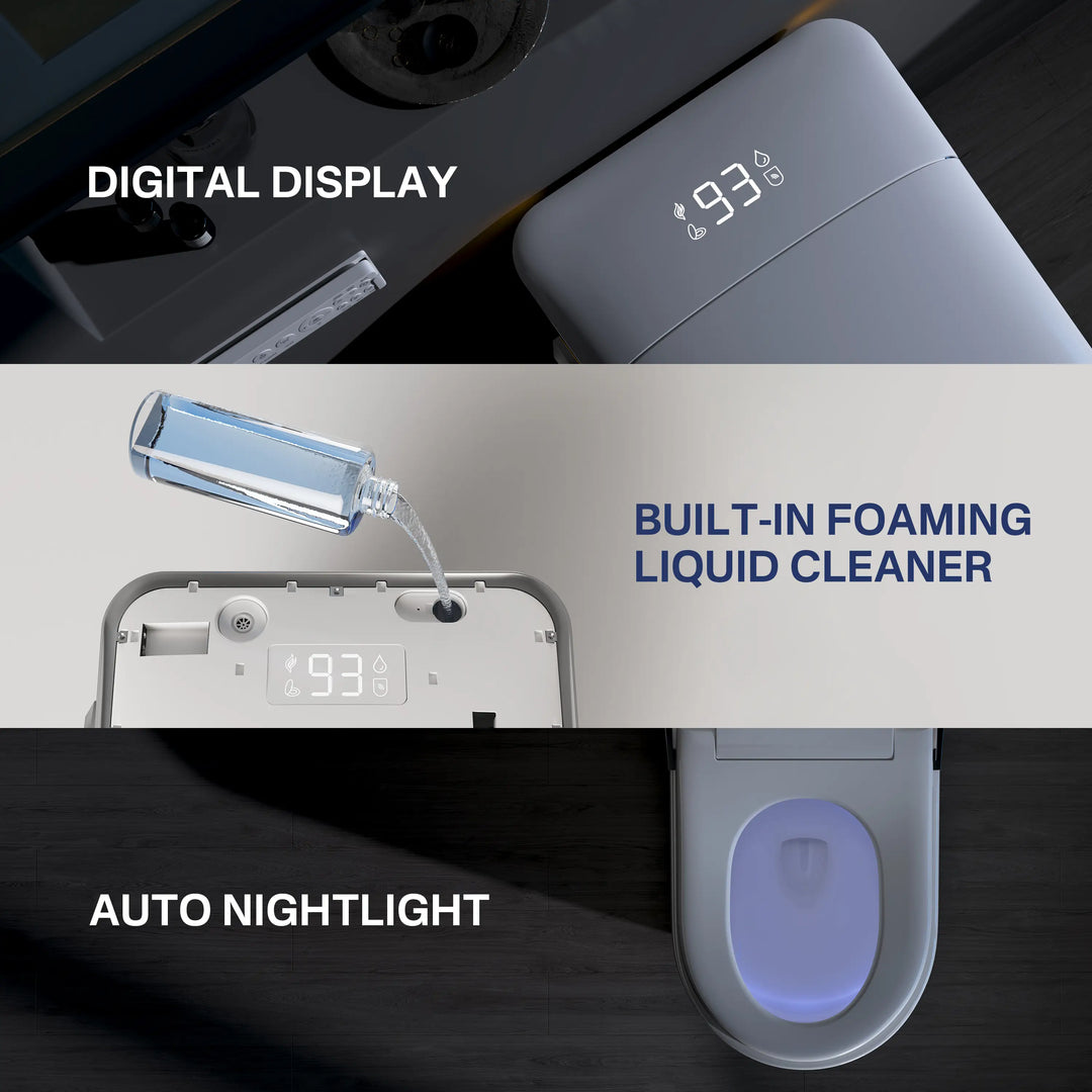 Tucson Smart Toilet – Heated Seat, Foot-Sensor Flush & Optional Auto-Lid with Foam Shield