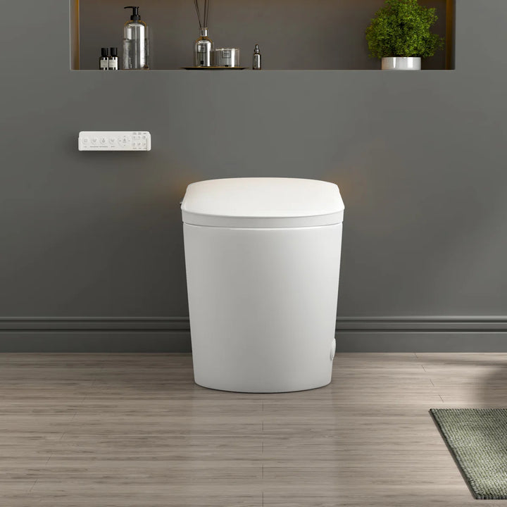 Tucson Smart Toilet – Heated Seat, Foot-Sensor Flush & Optional Auto-Lid with Foam Shield