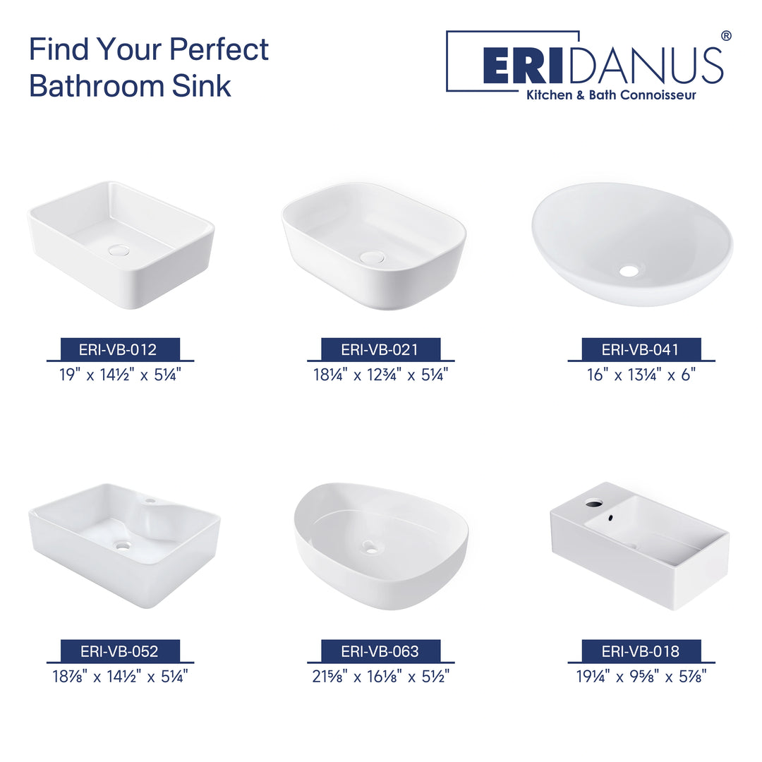Denbigh 19.5" W x 10" D Vitreous China Rectangular Vessel Bathroom Sink with Faucet Hole