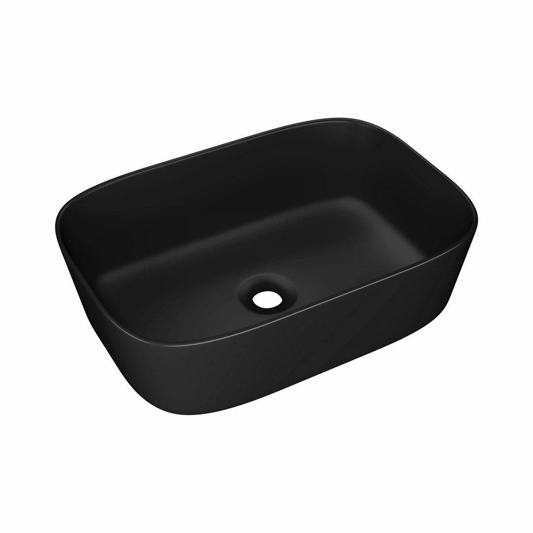 Salerno 18" Rectangular Vessel Vitreous China Bathroom Sink with Multiple Colors