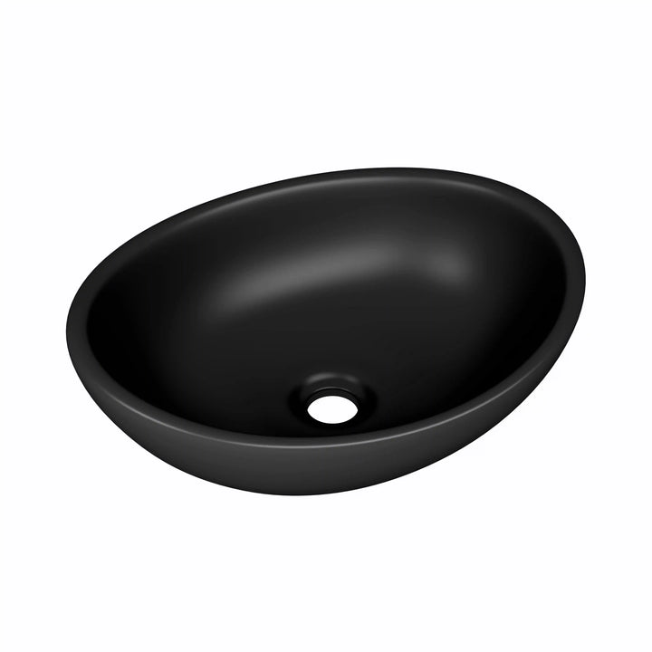 Eclisse 16" Oval Vessel Vitreous China Bathroom Sink with Multiple Colors