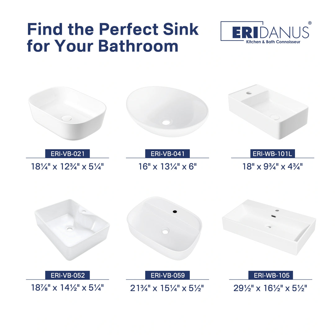 Denbigh 21.7" W x 15" D Vitreous China Rectangular Vessel Bathroom Sink with Faucet Hole