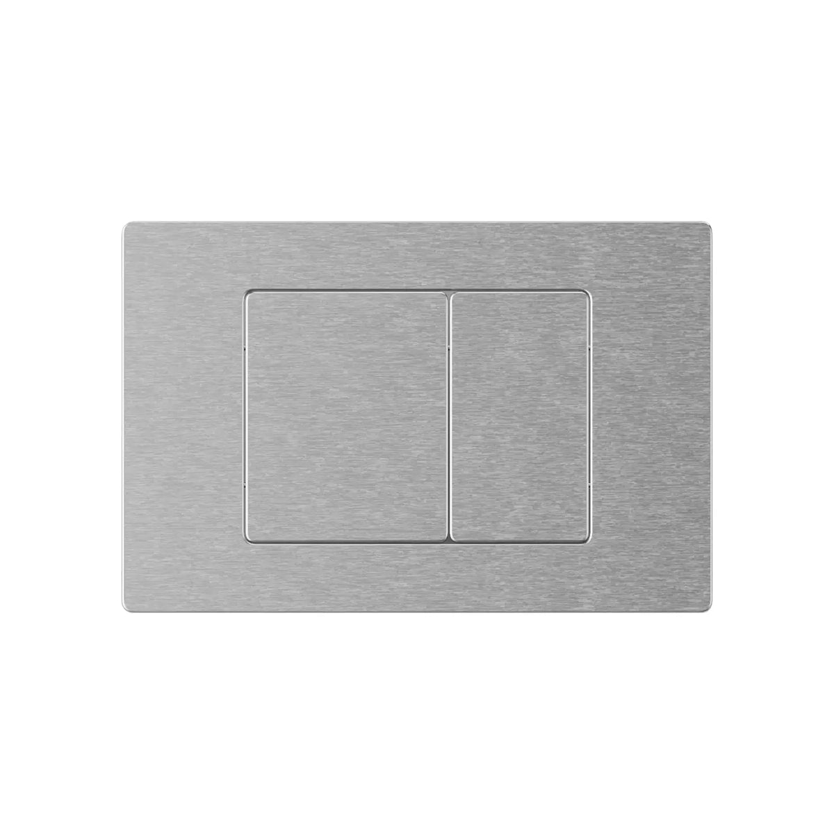Brushed Nickel Dual Flush Toilet Tank Button, Rectangular Stainless Steel Toilet Flush Valve Switch