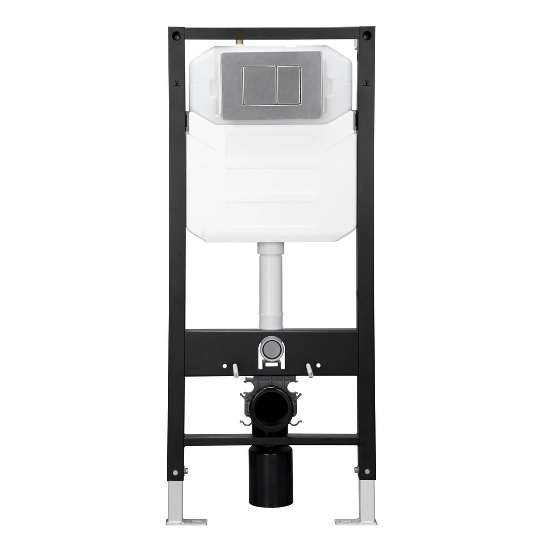 ERIDANUS Capri Wall-Hung Toilet In-Wall Tank Carrier Frame with Dual Flush Plate.