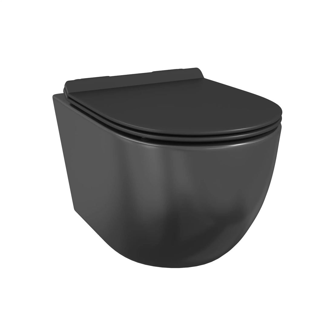 Hampton Wall-hung Elongated Toilet, 0.8/1.6 GPF Dual Flush, Multiple Colors