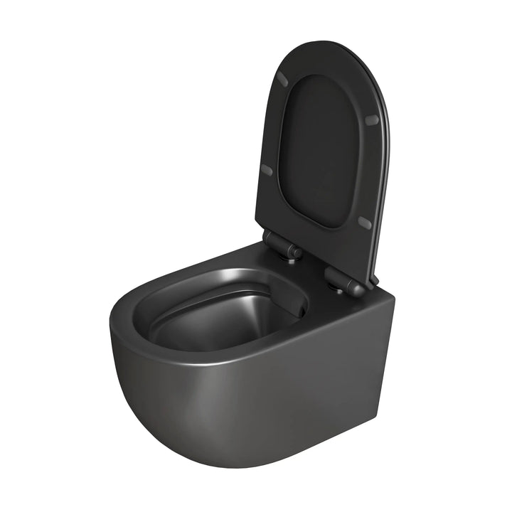 Hampton Wall-hung Elongated Toilet, 0.8/1.6 GPF Dual Flush, Multiple Colors