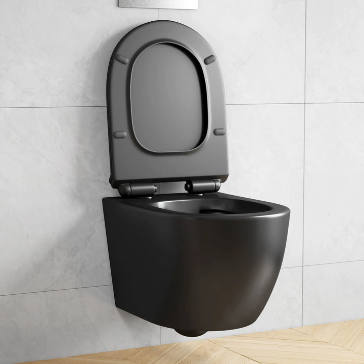Hampton Wall-hung Elongated Toilet, 0.8/1.6 GPF Dual Flush, Multiple Colors