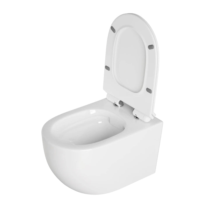 Hampton Wall-hung Elongated Toilet, 0.8/1.6 GPF Dual Flush, Multiple Colors
