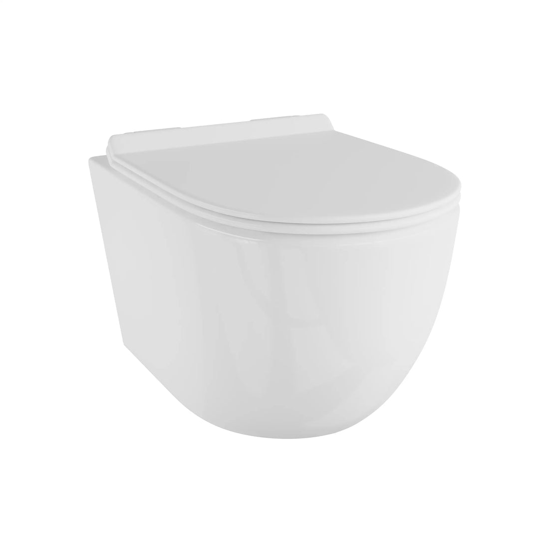 Hampton Wall-hung Elongated Toilet, 0.8/1.6 GPF Dual Flush, Multiple Colors