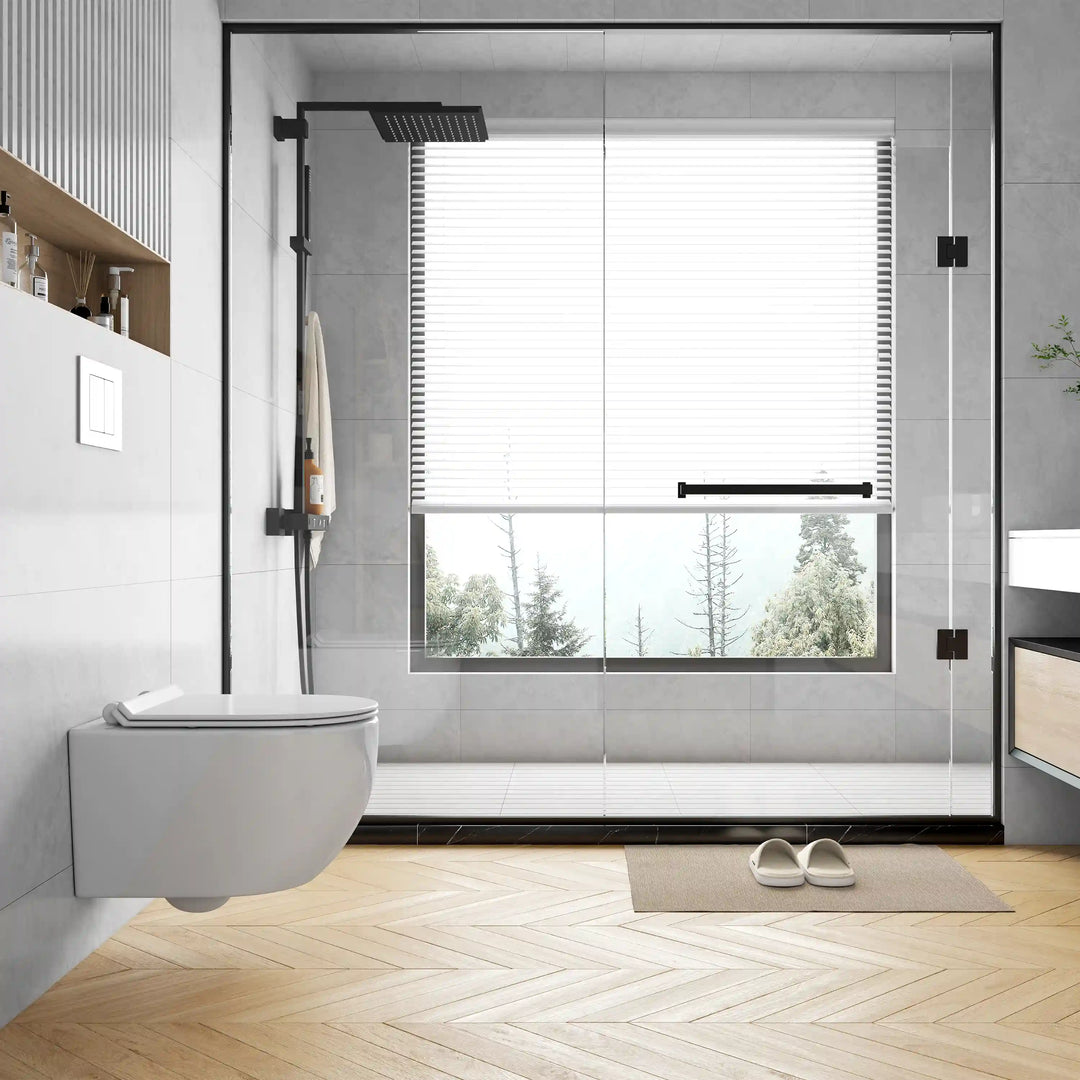 Hampton Wall-hung Elongated Toilet, 0.8/1.6 GPF Dual Flush, Multiple Colors
